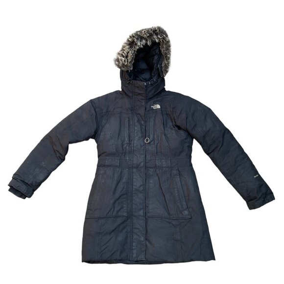 Vintage The North Face Parka Jacket Small Black - Picture 1 of 10